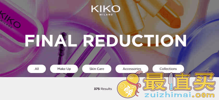 Kiko优惠码2024 现有清仓区精选商品低至3折促销英国境内满额免邮